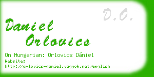 daniel orlovics business card